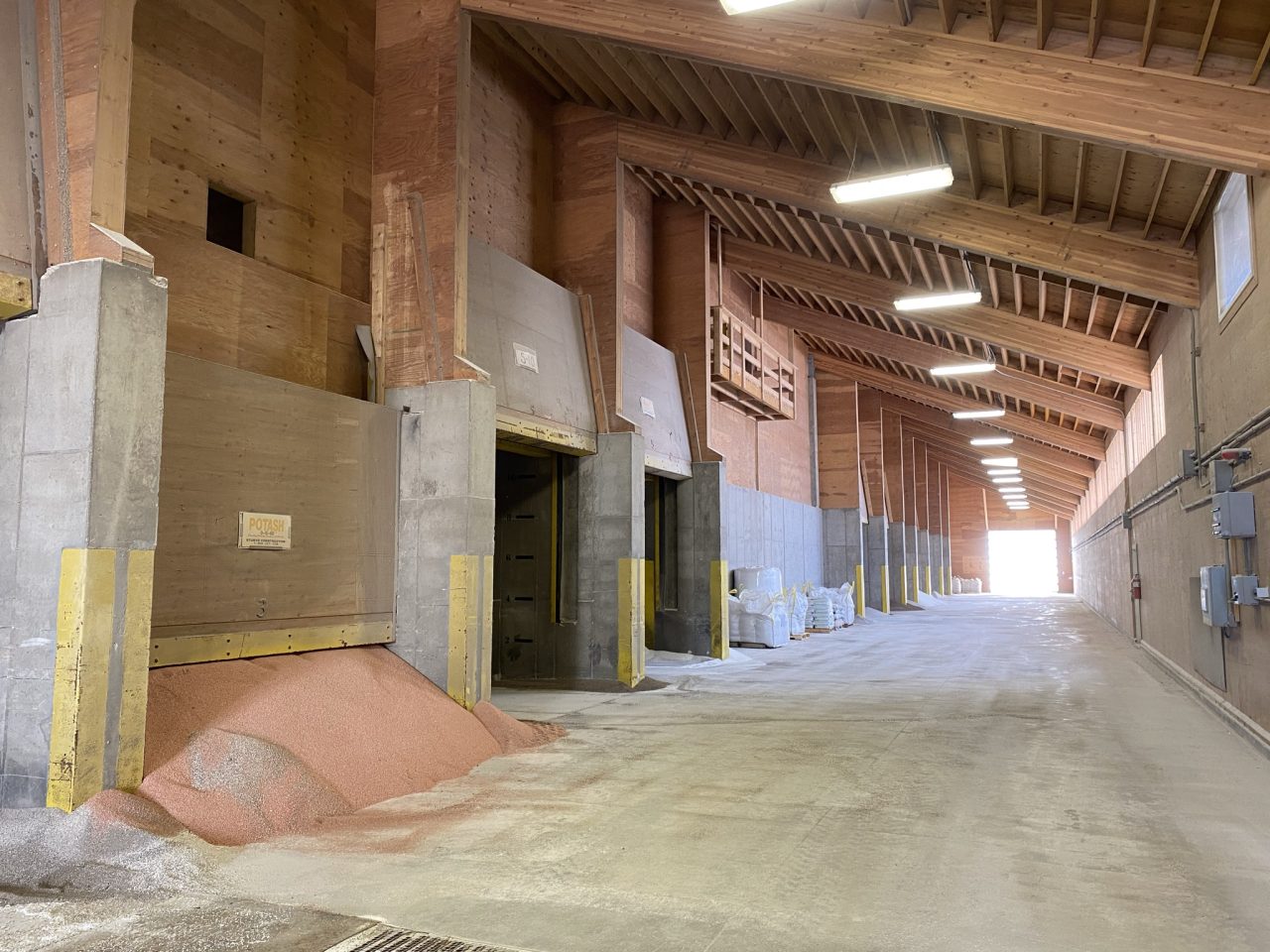 Crop nutrients in a warehouse