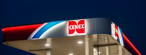 Cenex gas station canopy